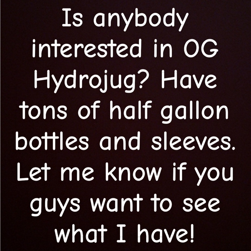 HydroJug Half Gallon Bottles and Sleeves